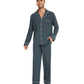 WiWi Bamboo Mens Pajamas Set Soft Button Down Cooling PJs with Pockets