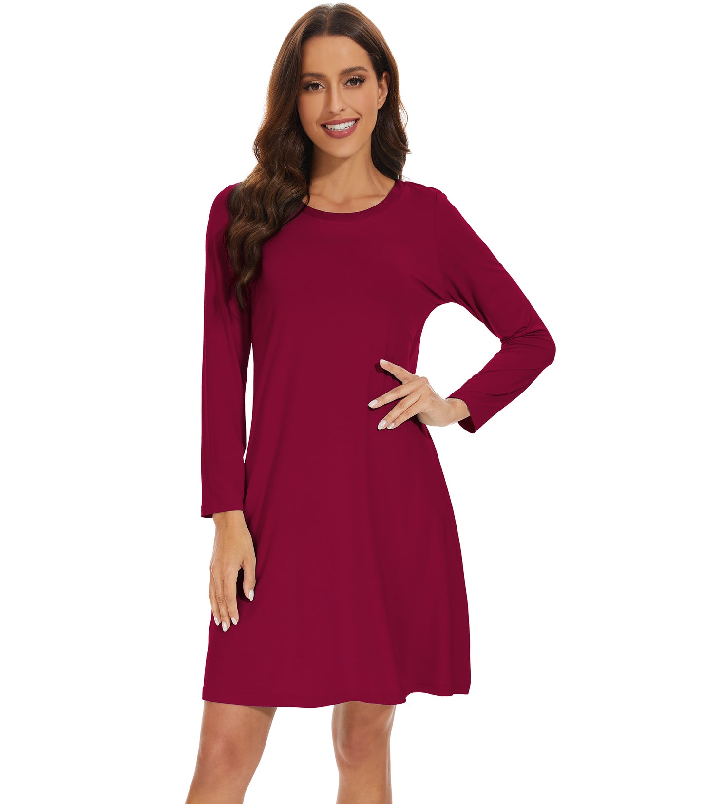 WiWi Bamboo Long Sleeve Nightgown