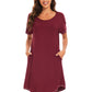 WiWi Womens Bamboo Soft Scoop Neck Nightwear
