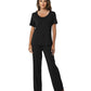 WiWi Soft Short Sleeve Bamboo Pajamas Set for Women