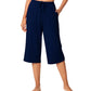 WiWi Womens Bamboo Comfy Capri Pants