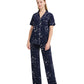WiWi Womens Pajamas Set Soft Button Down Sleepwear