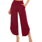 WiWi Women's Bamboo Viscose Wide Leg Capri Pajama Bottoms