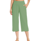 WiWi Women's Bamboo Viscose Yoga Capri Pants