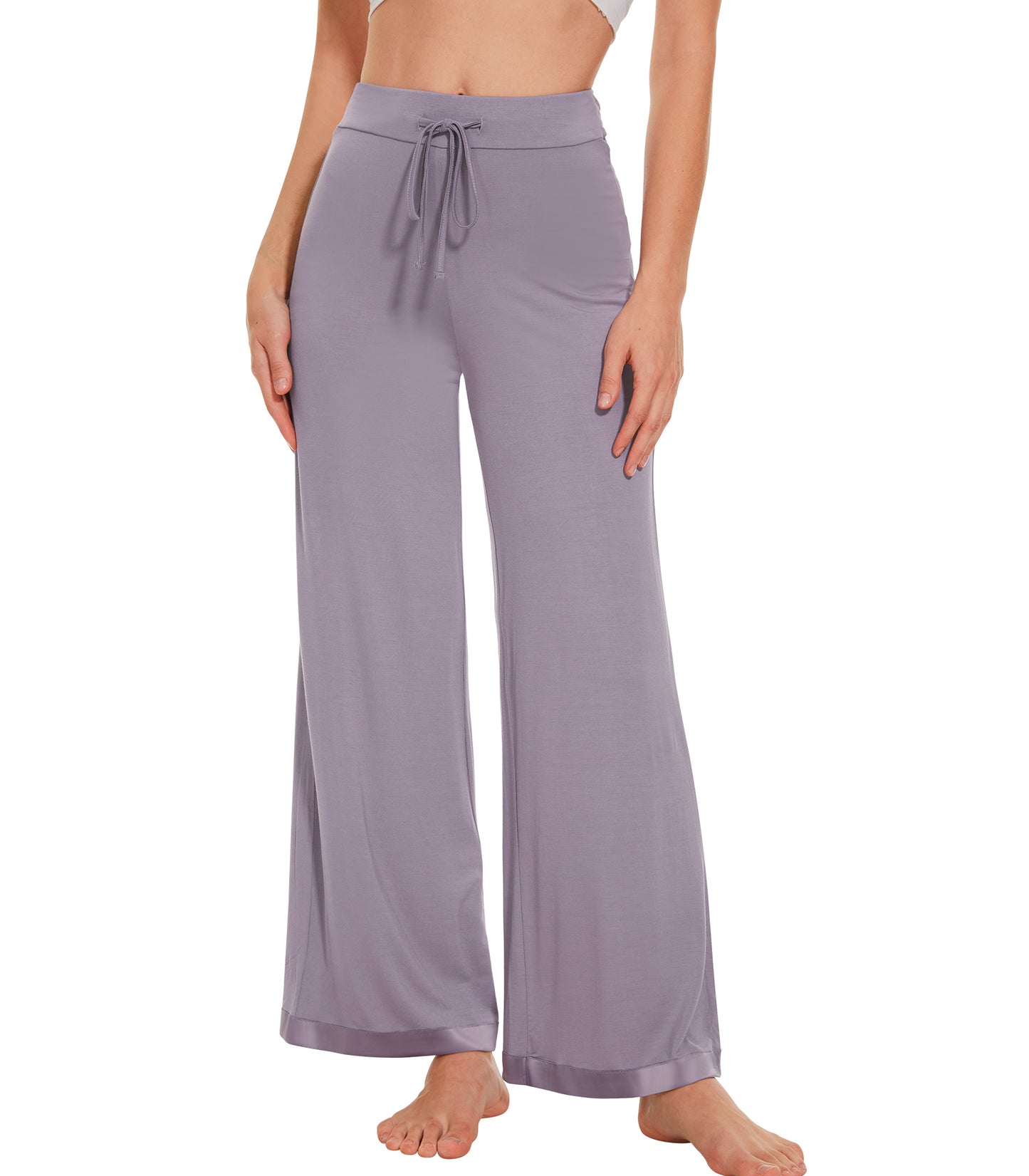 WiWi Women's Bamboo Wide Leg Palazzo Pajama Pants