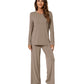 WiWi Women's Bamboo Super Soft Long Sleeve Pajama Set