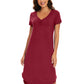 WiWi Bamboo Women Short Sleeve Nightgown