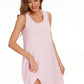 WiWi Bamboo Women's Scoop Neck Tank Nightgown