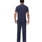WiWi Men's Pajama Set Button Down Classic Notch Collar Loungewear