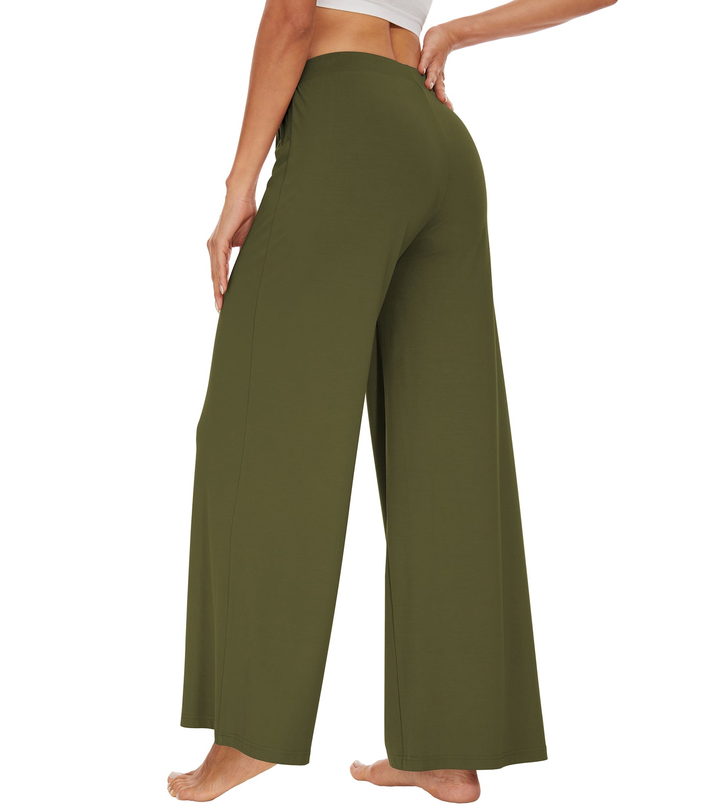 WiWi Women's Bamboo Wide Leg Pants