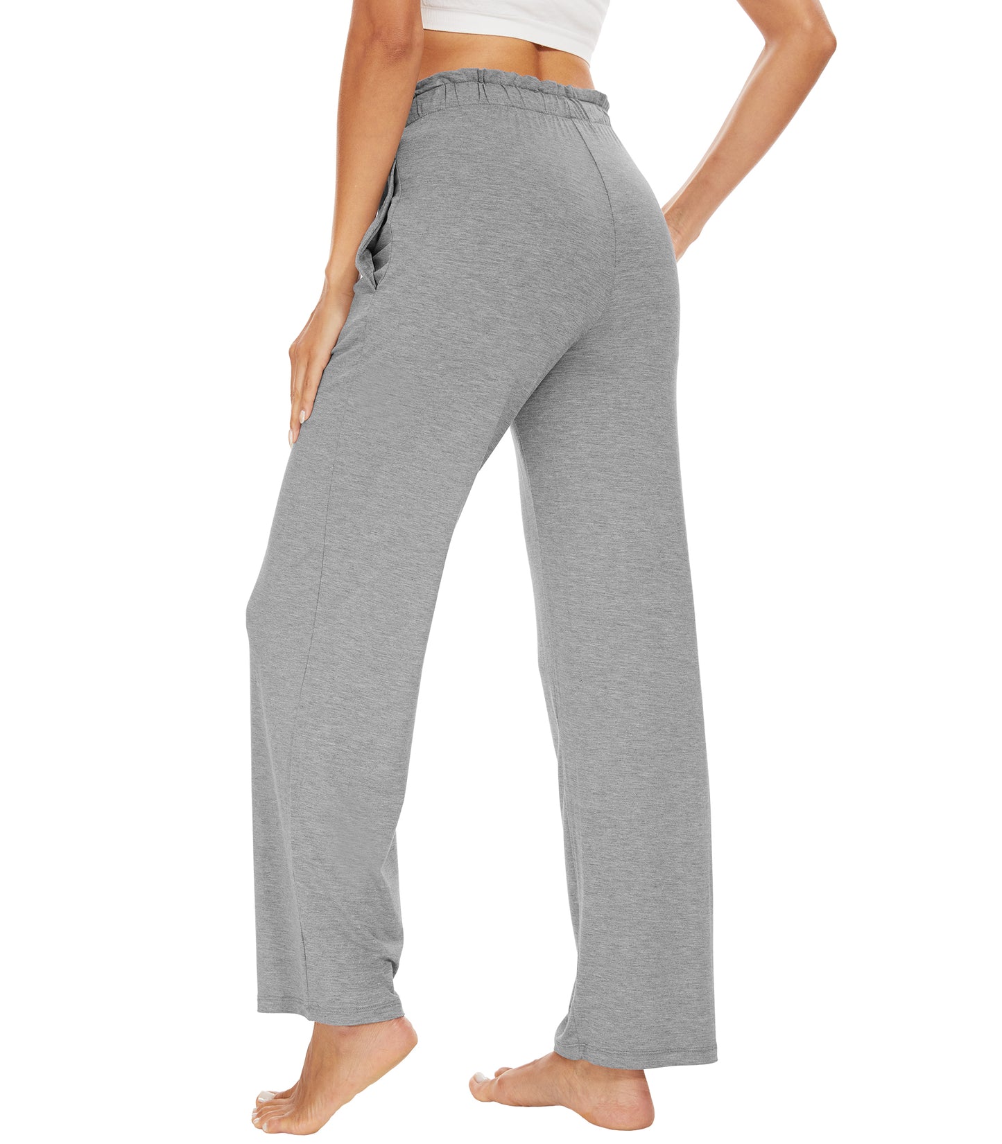 WiWi Women's Bamboo Viscose Wide Leg Pajama Pants