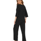 WiWi Bamboo Pajamas for Women Soft 3/4 Sleeve Sleepwear Casual Pj Set