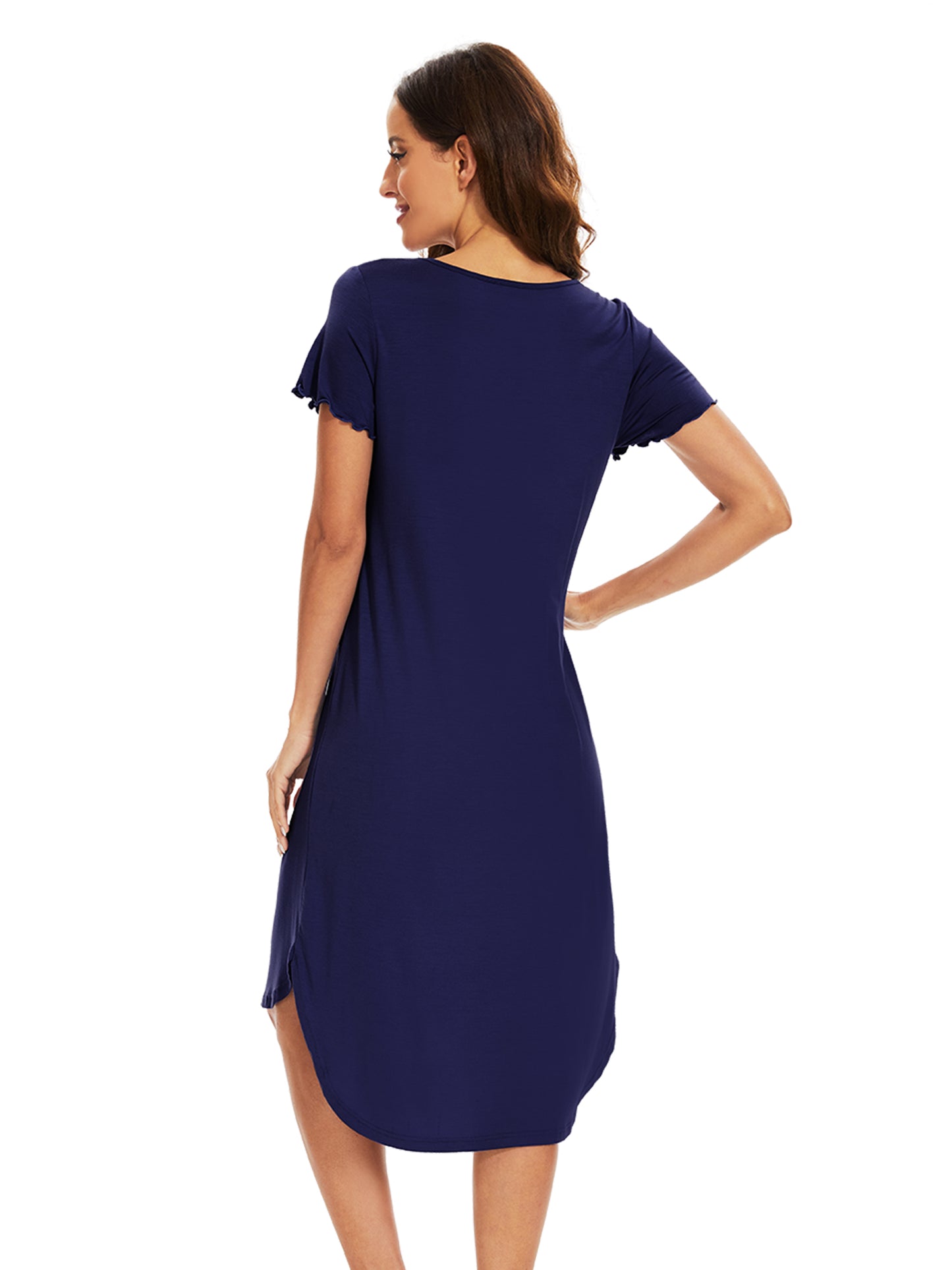 WiWi Bamboo Women Short Sleeve Nightgown