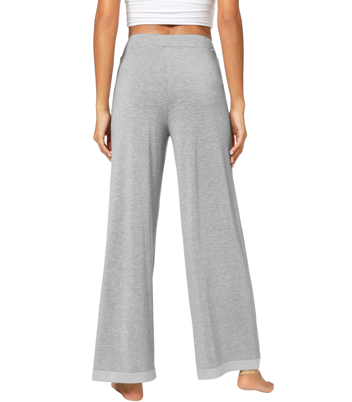 WiWi Women's Bamboo Wide Leg Palazzo Pajama Pants