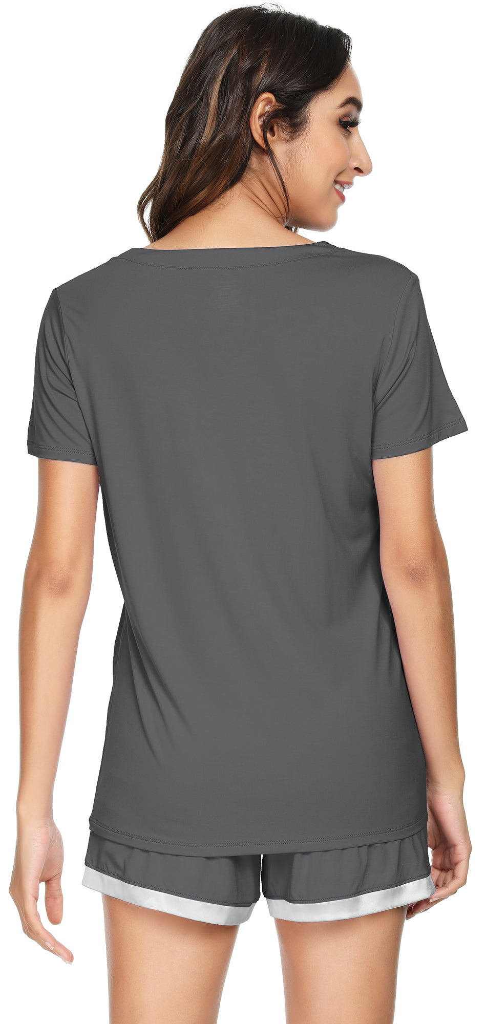 WiWi Bamboo Pajamas Set for Women Short Sets Summer Plus Size