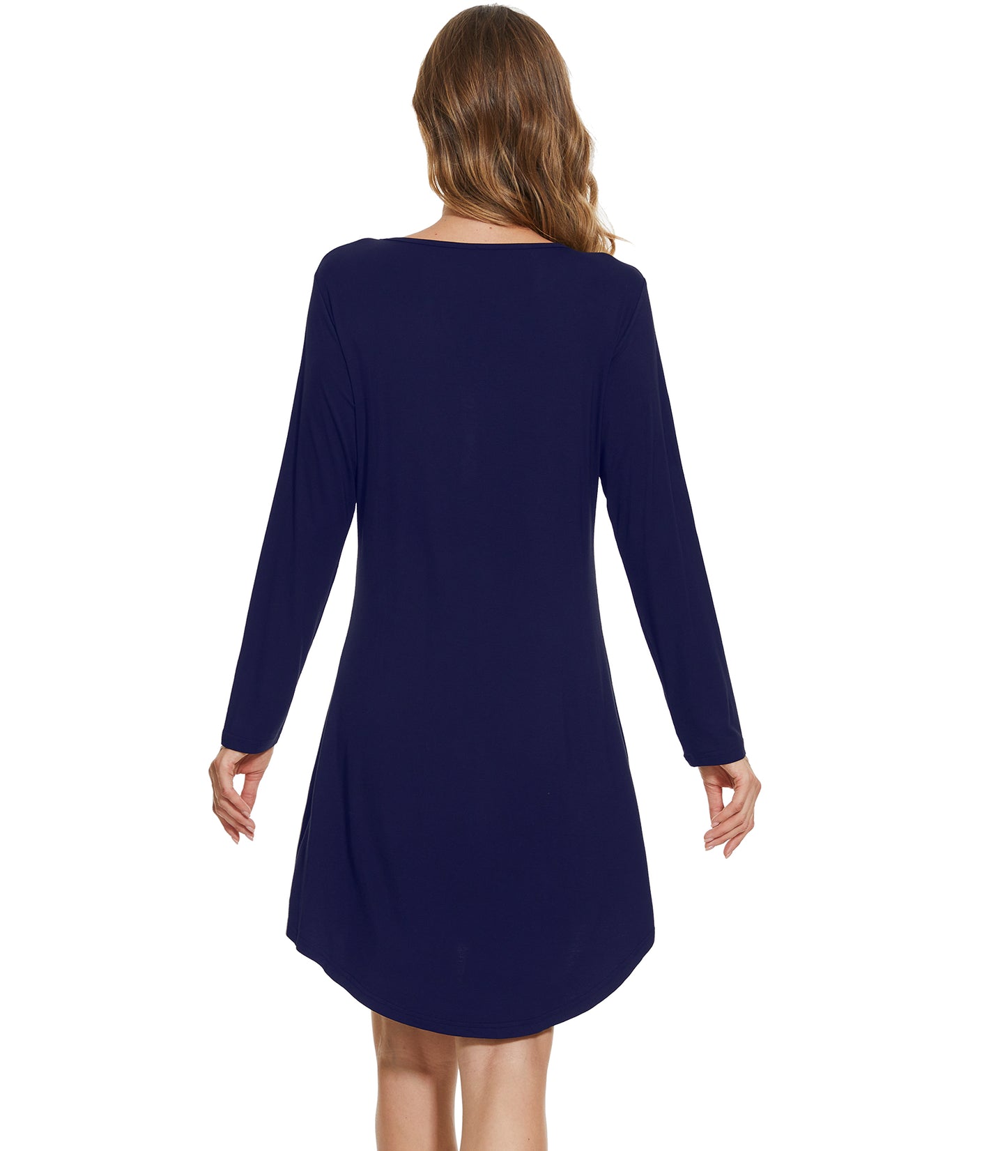 WiWi Women Bamboo Nightgowns Long Sleeve