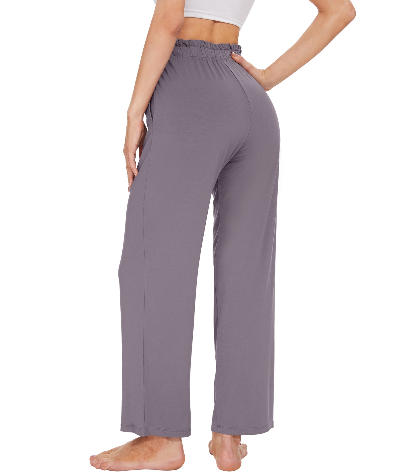 WiWi Women's Bamboo Viscose Wide Leg Pajama Pants