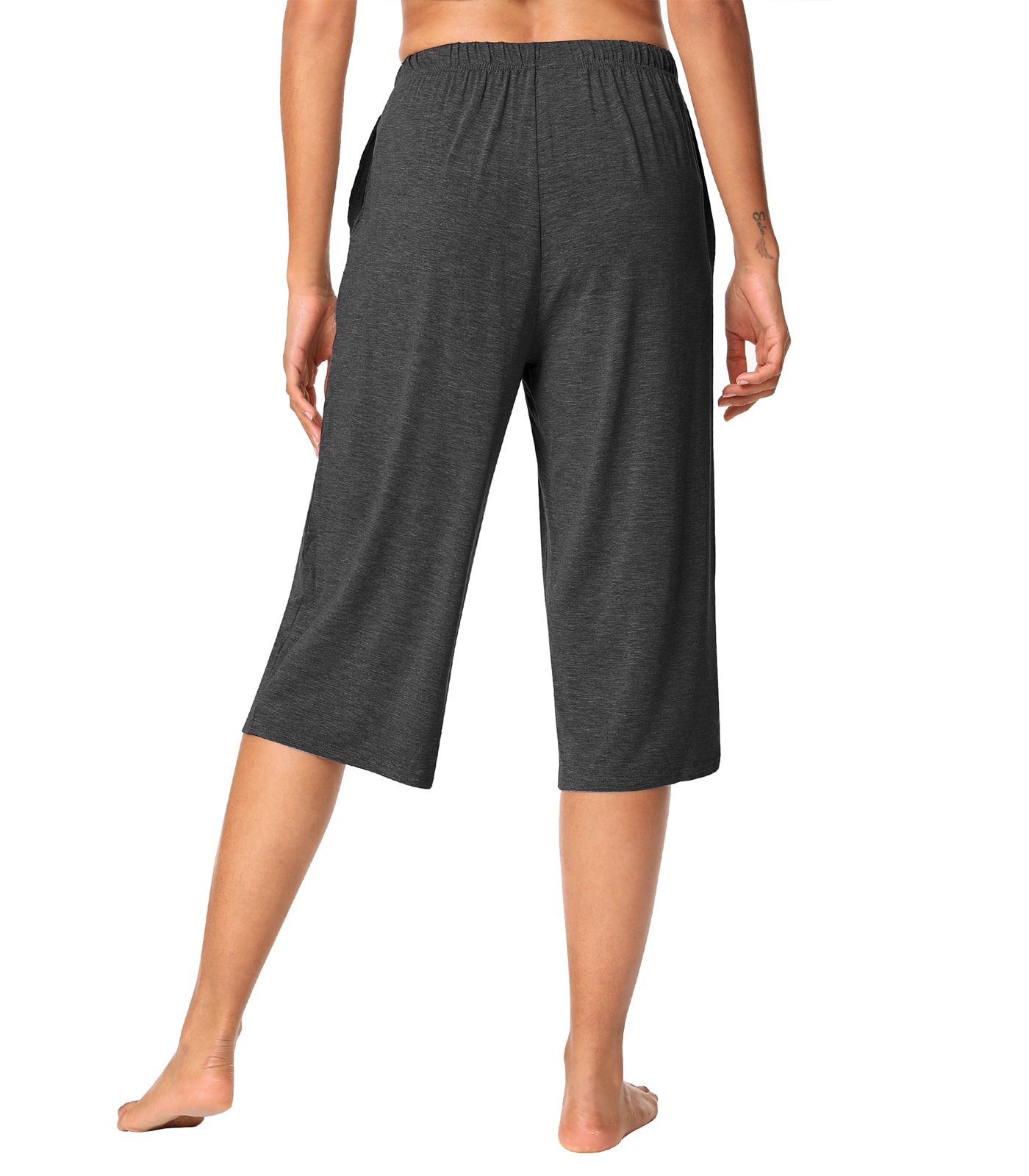 WiWi Womens Bamboo Comfy Capri Pants