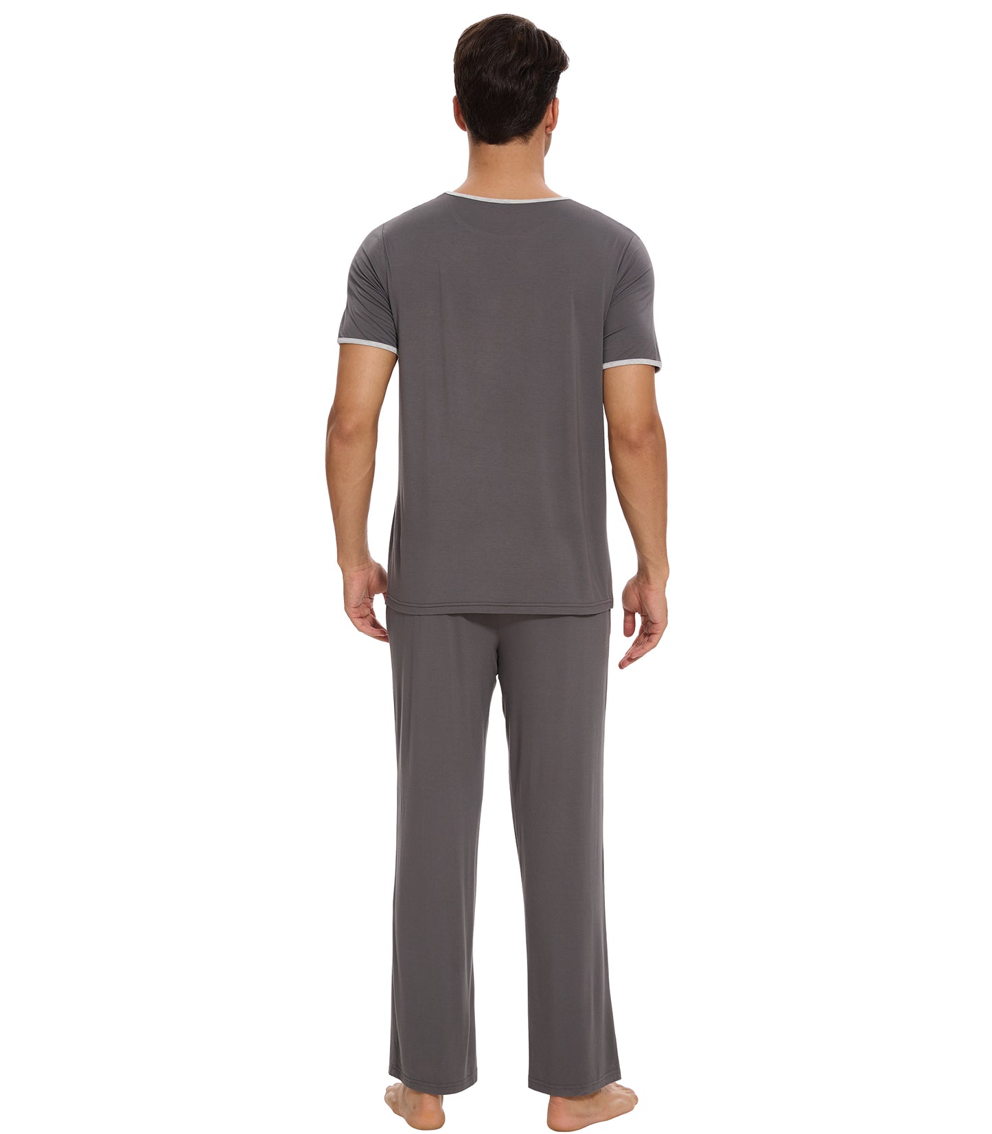 WiWi Pajama Set for Men Loungewear Soft Pajamas Sets Sleepwear