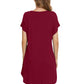 WiWi Women's Bamboo Short Sleeve Nightgown