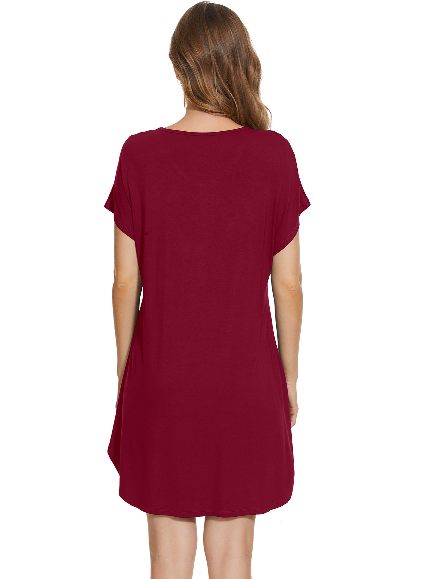WiWi Women's Bamboo Short Sleeve Nightgown