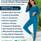 WiWi Women's Bamboo Pajama Sets Long Sleeves Top with Pants Loungewear Set
