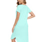 WiWi Bamboo Women Short Sleeve Nightgown
