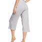 WiWi Women's Bamboo Viscose Yoga Capri Pants