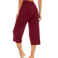 WiWi Women's Bamboo Viscose Yoga Capri Pants