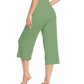 WiWi Women's Bamboo Viscose Yoga Capri Pants