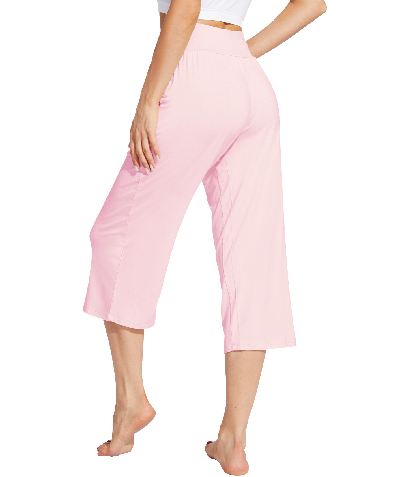 WiWi Women's Bamboo Viscose Yoga Capri Pants