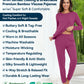 WiWi Women's Bamboo Pajama Sets Long Sleeves Top with Pants Loungewear Set