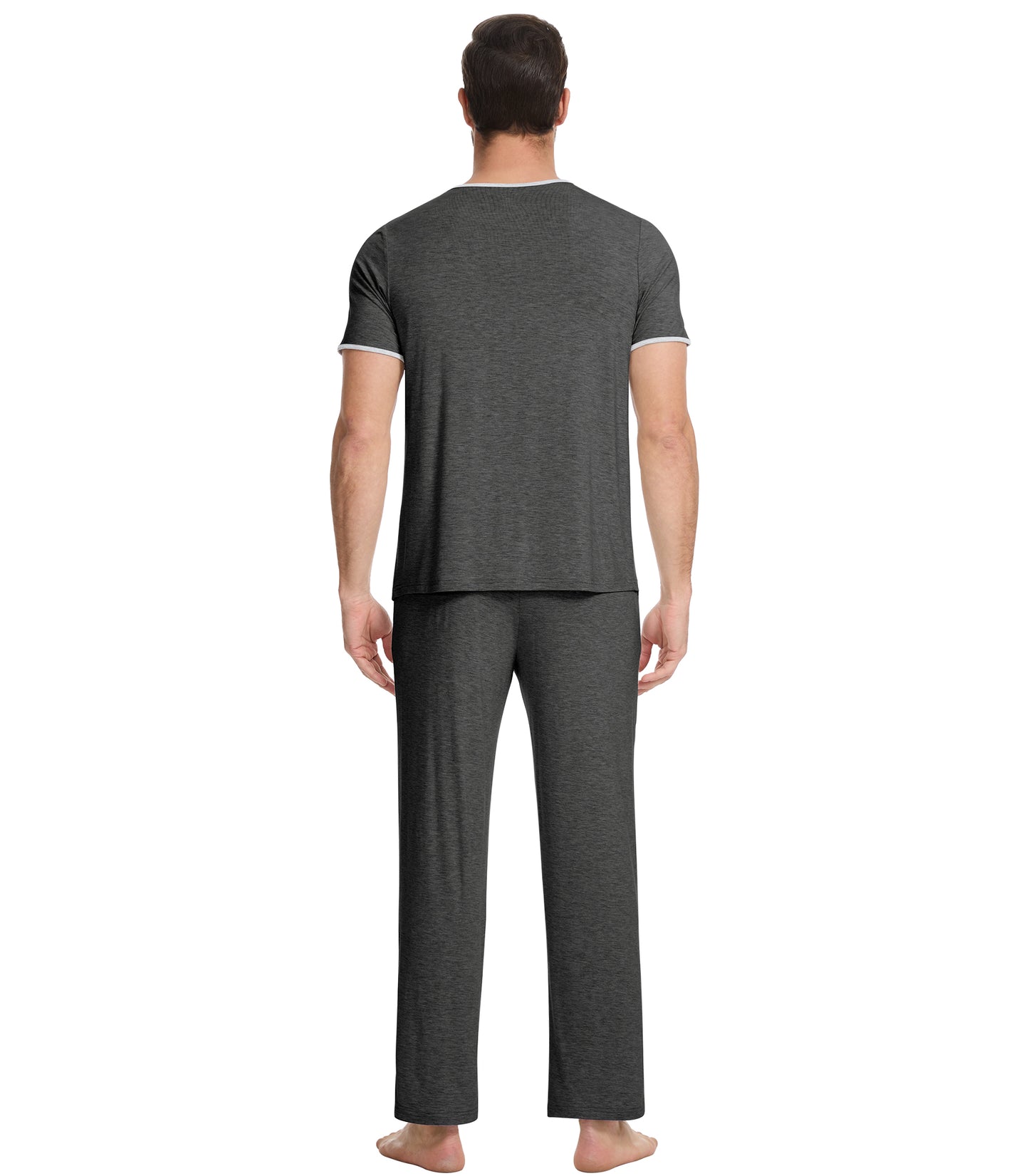 WiWi Pajama Set for Men Loungewear Soft Pajamas Sets Sleepwear