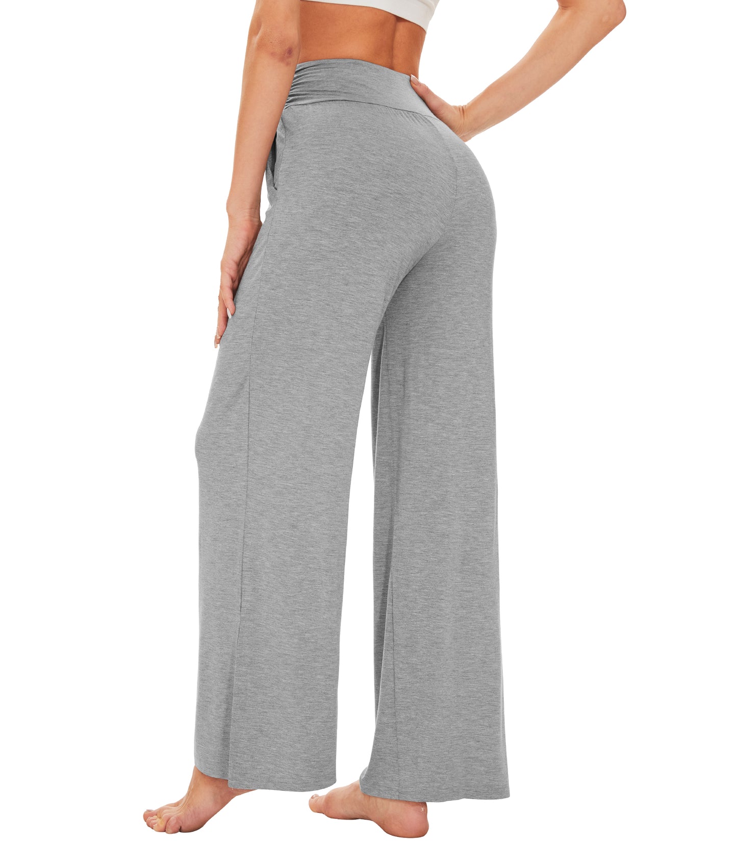 WiWi Women's Bamboo Viscose Wide Leg Lounge Pajama Pants