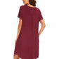 WiWi Womens Bamboo Soft Scoop Neck Nightwear