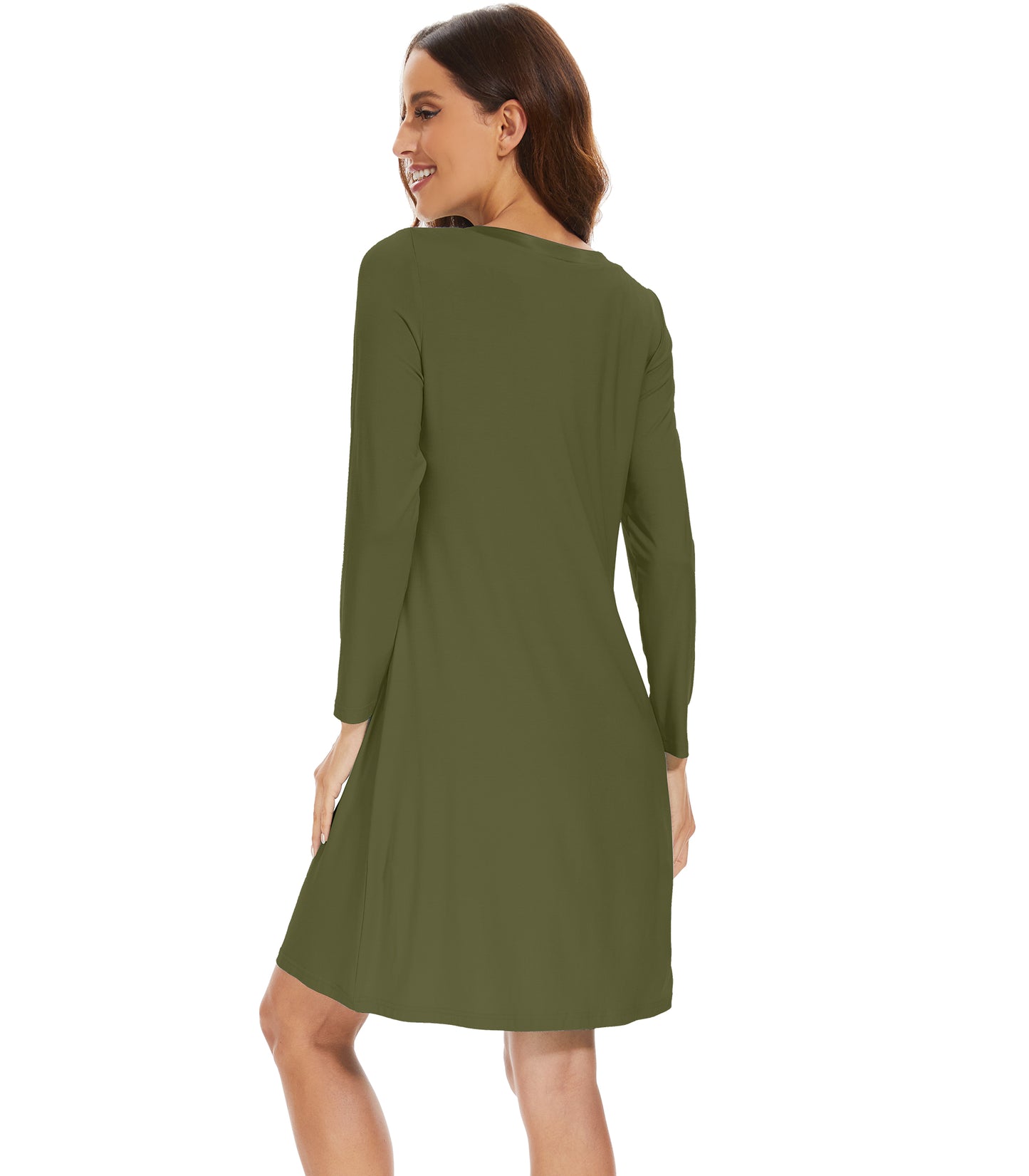 WiWi Bamboo Long Sleeve Nightgown