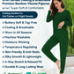 WiWi Women's Bamboo Pajama Sets Long Sleeves Top with Pants Loungewear Set
