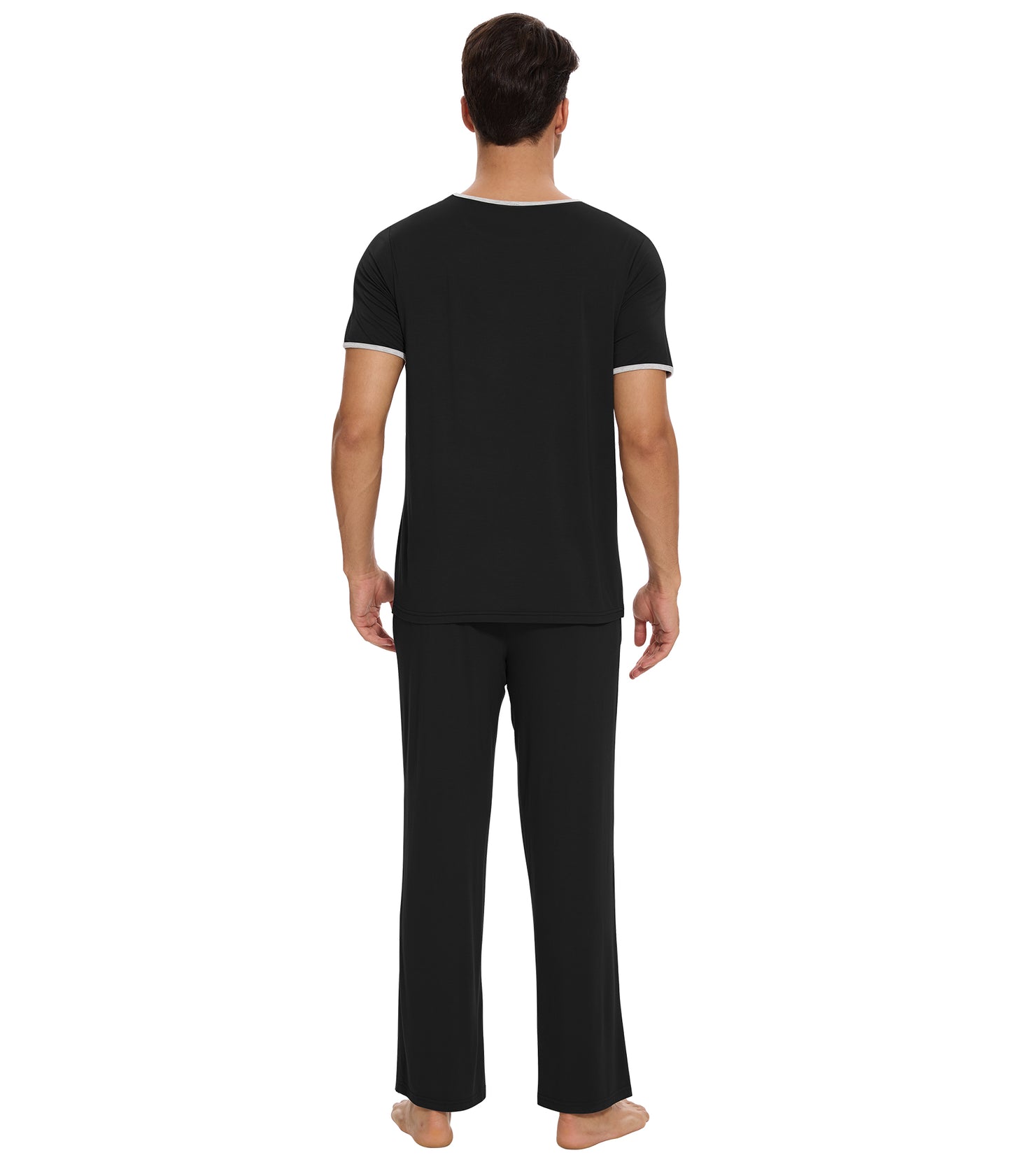 WiWi Pajama Set for Men Loungewear Soft Pajamas Sets Sleepwear