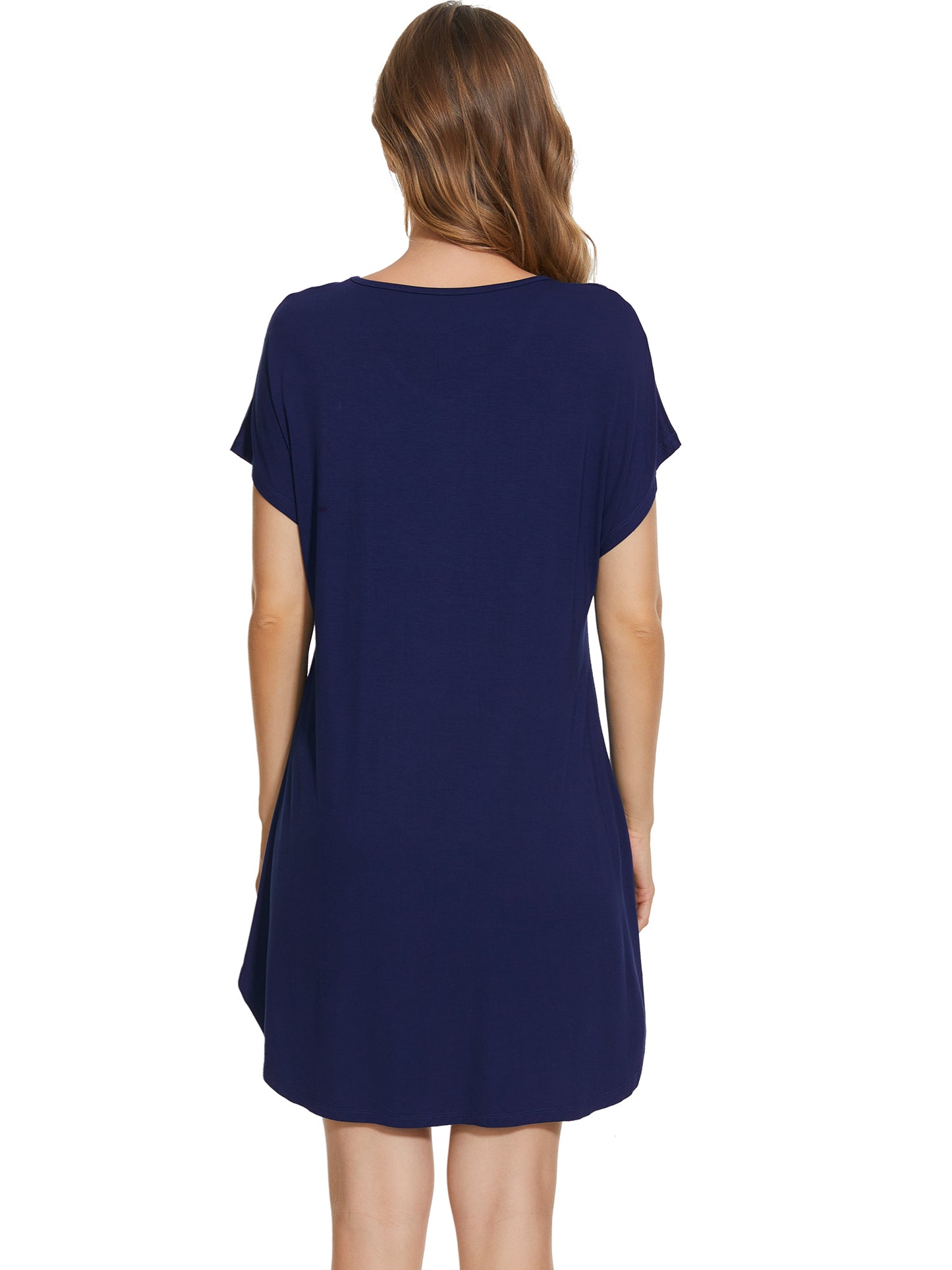 WiWi Women's Bamboo Short Sleeve Nightgown