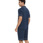 WiWi Loungewear Set for Men with Piping Notch Collar