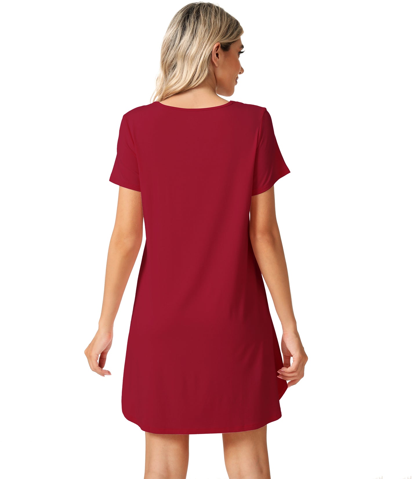 WiWi Bamboo Short Sleeve Nightgowns for Women