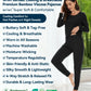 WiWi Women's Bamboo Pajama Sets Long Sleeves Top with Pants Loungewear Set