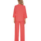 WiWi Women's Bamboo Pajama Sets Soft Loose Comfy Top with Pants