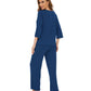 WiWi Bamboo Pajamas for Women Soft 3/4 Sleeve Sleepwear Casual Pj Set