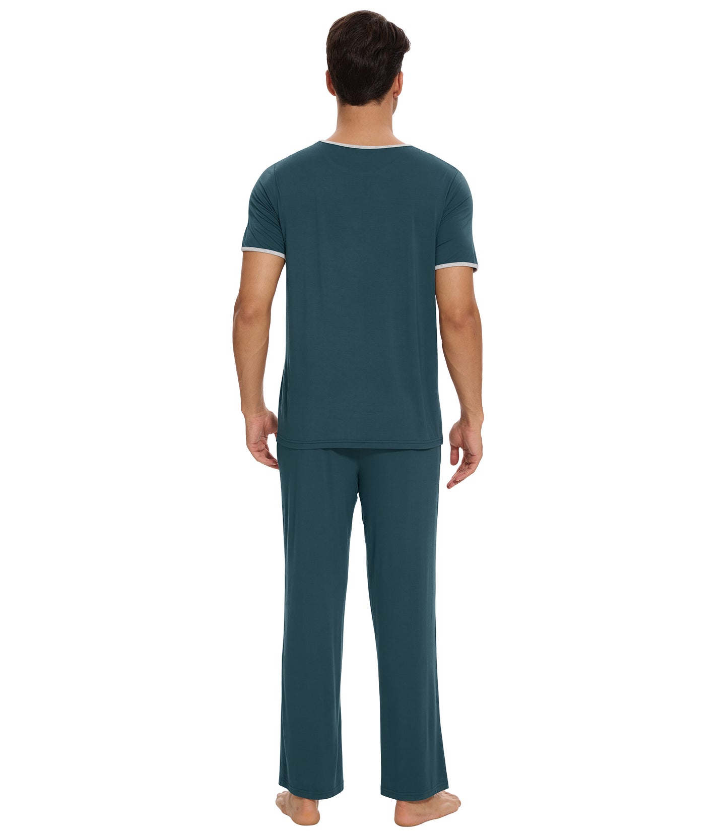 WiWi Pajama Set for Men Loungewear Soft Pajamas Sets Sleepwear