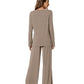 WiWi Women's Bamboo Super Soft Long Sleeve Pajama Set