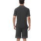 WiWi Loungewear Set for Men with Piping Notch Collar