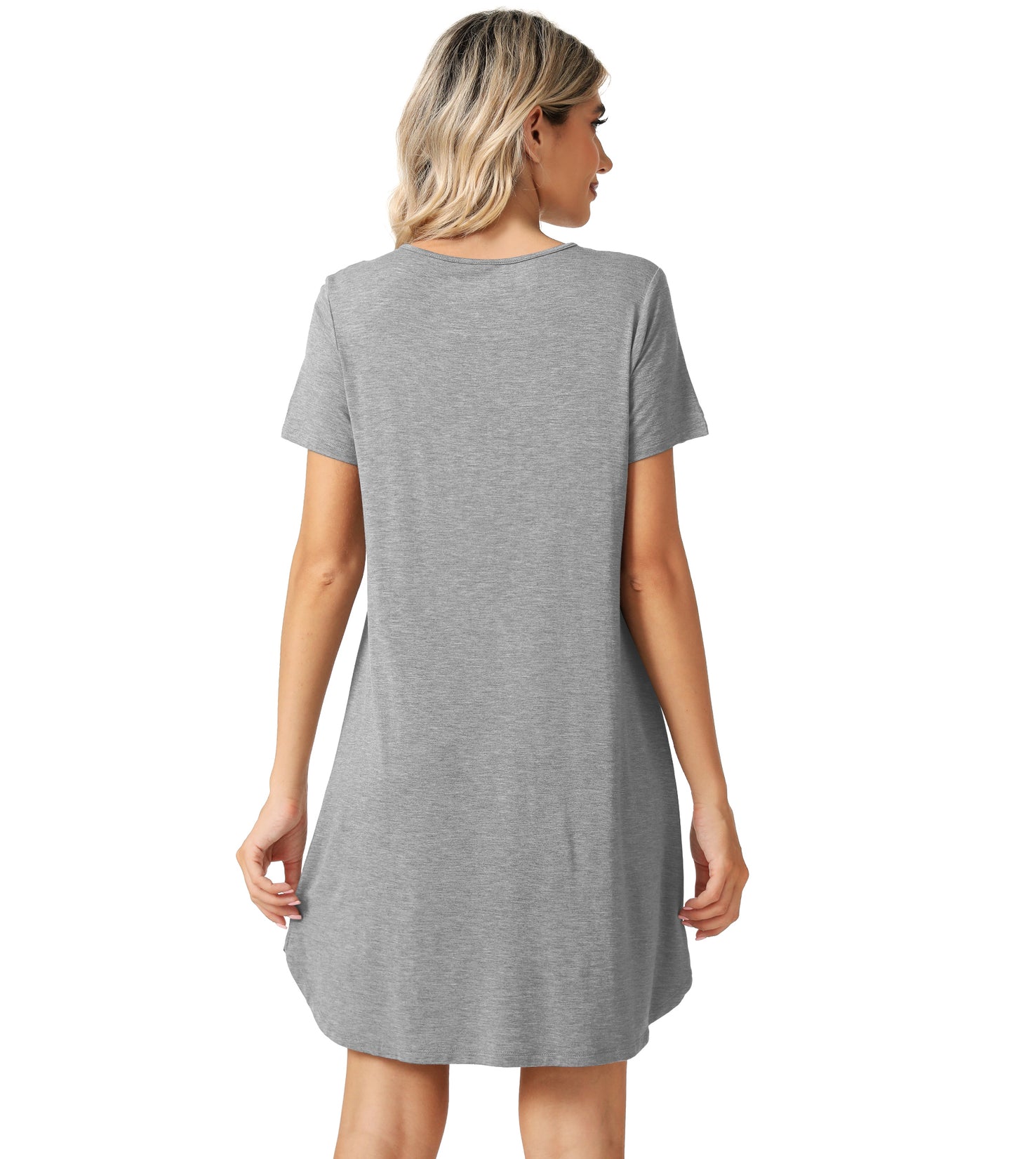 WiWi Bamboo Short Sleeve Nightgowns for Women