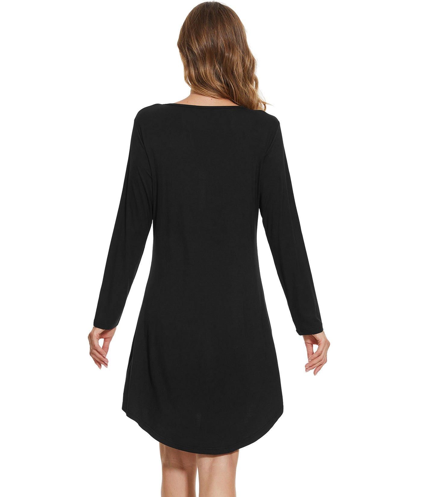WiWi Women Bamboo Nightgowns Long Sleeve