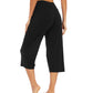 WiWi Women's Bamboo Viscose Yoga Capri Pants